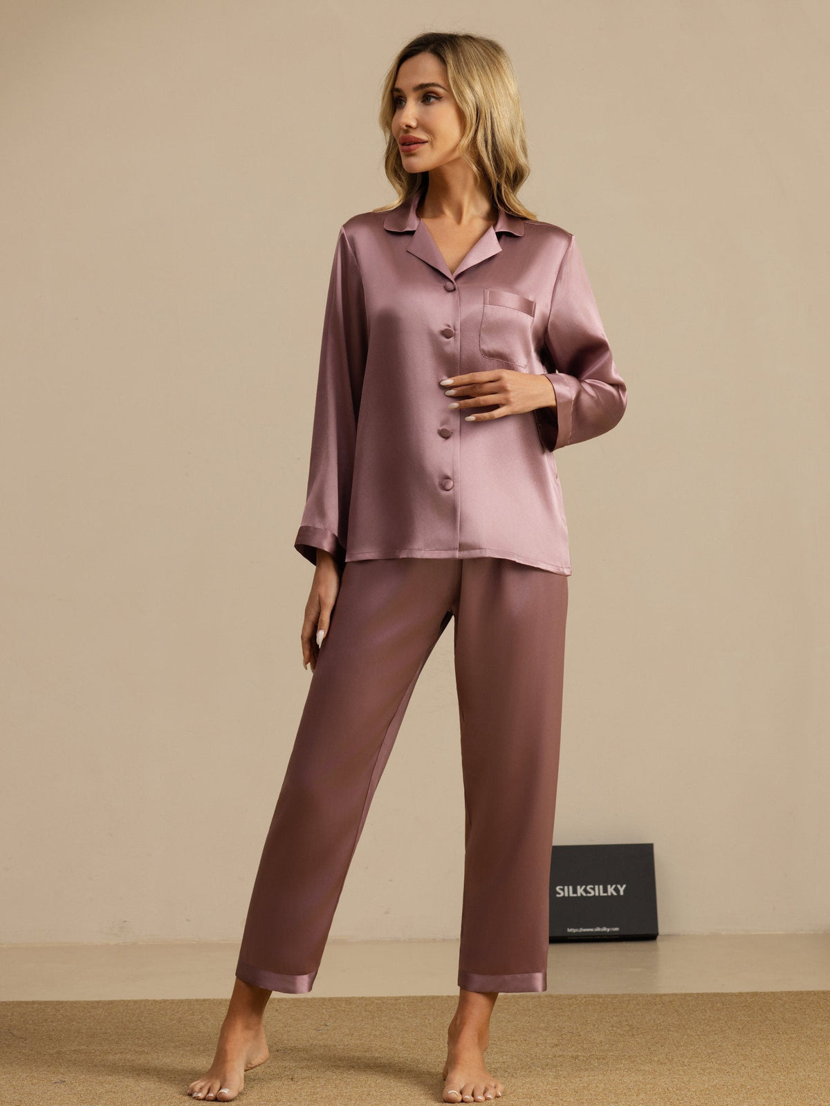 Women's Pure Silk Long Sleeve Pyjamas Set