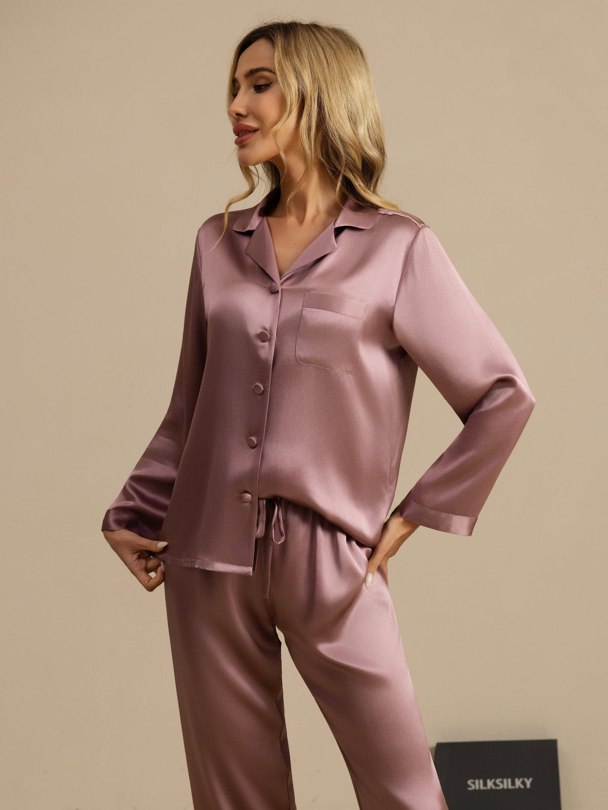 Women's Pure Silk Long Sleeve Pyjamas Set