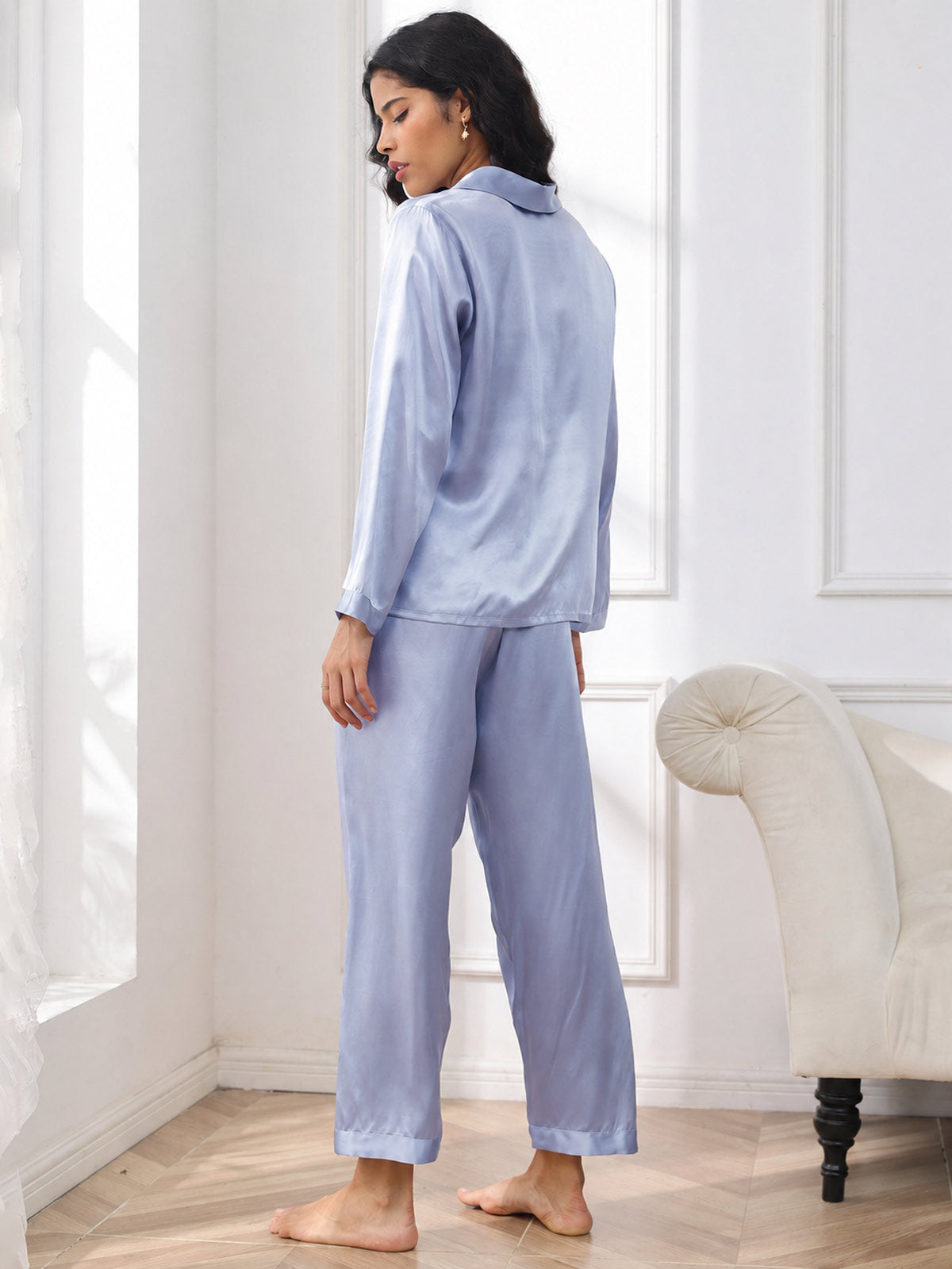 Women's Pure Silk Long Sleeve Pyjamas Set