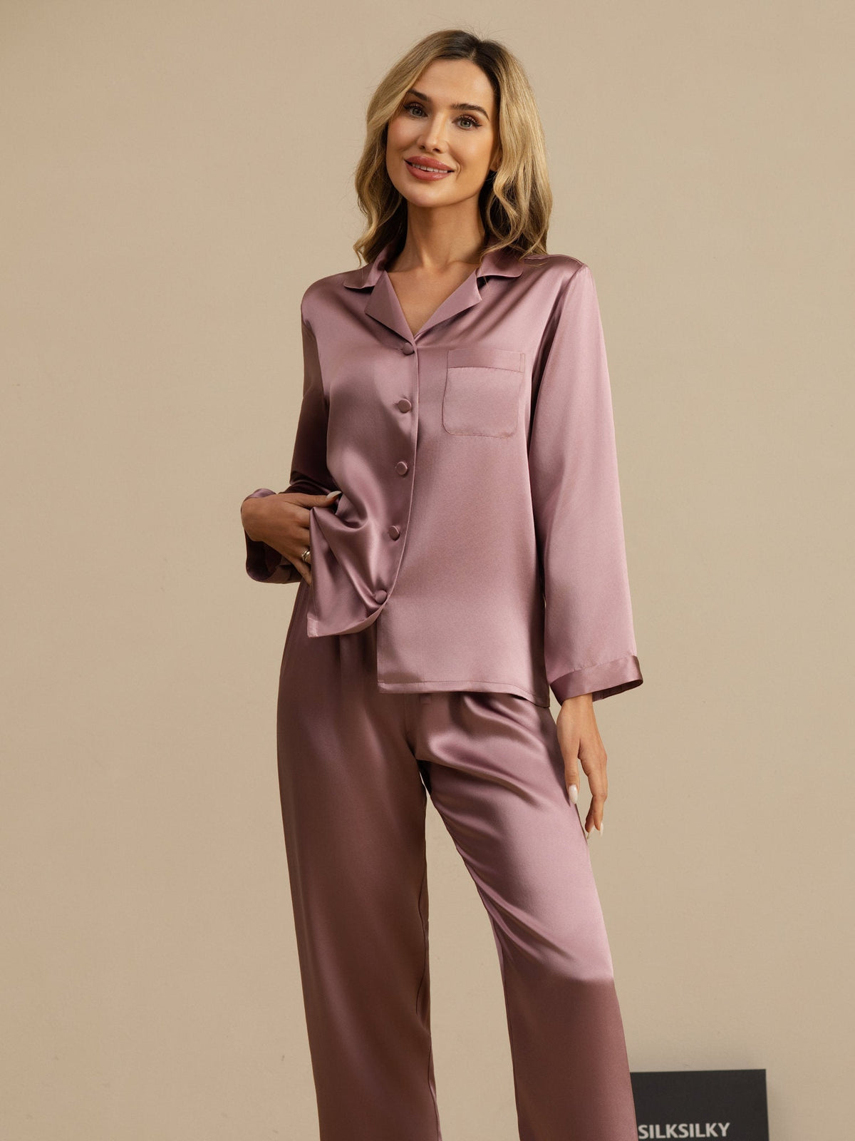 Women's Pure Silk Long Sleeve Pyjamas Set