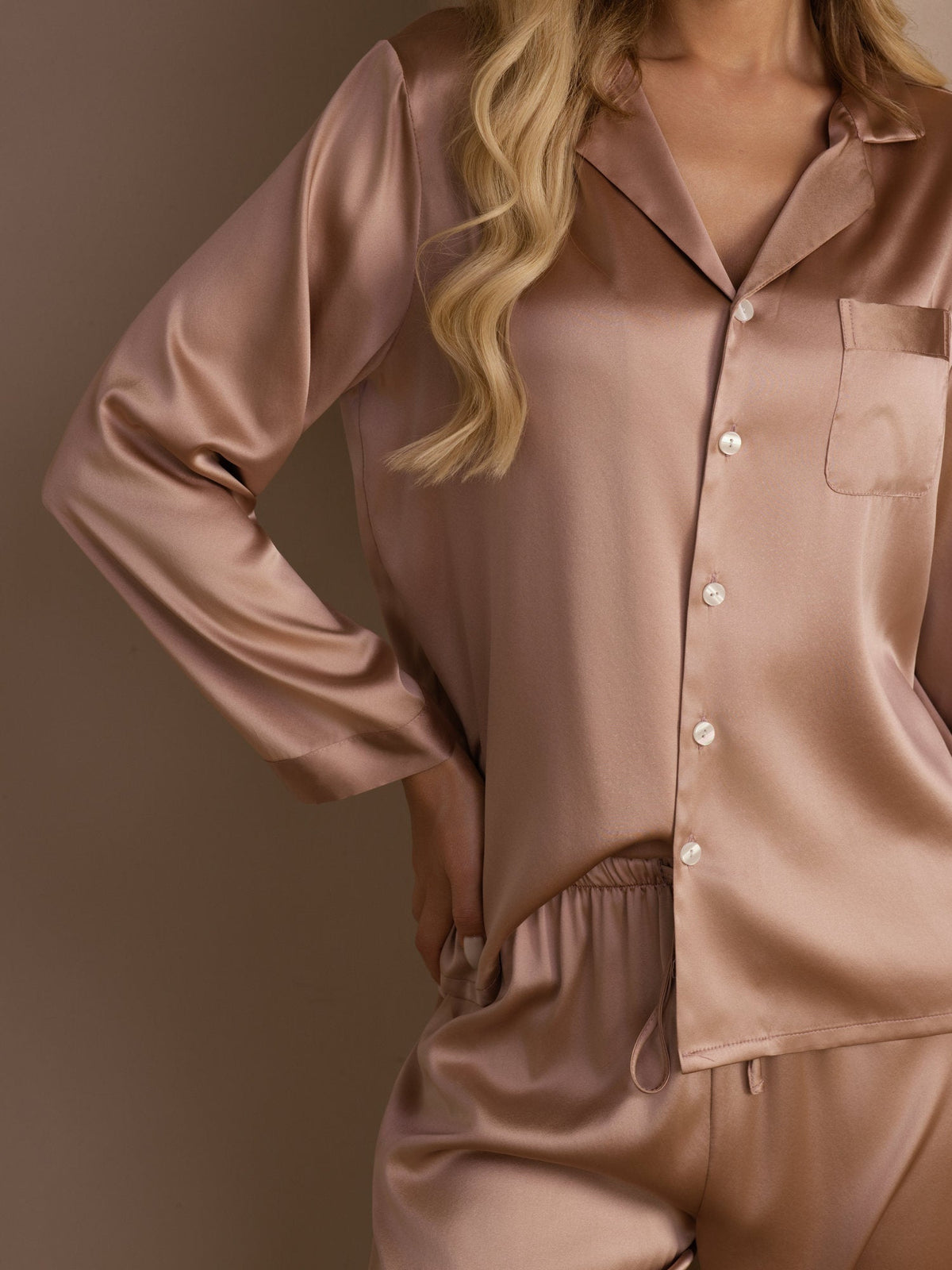 Women's Pure Silk Long Sleeve Pyjamas Set