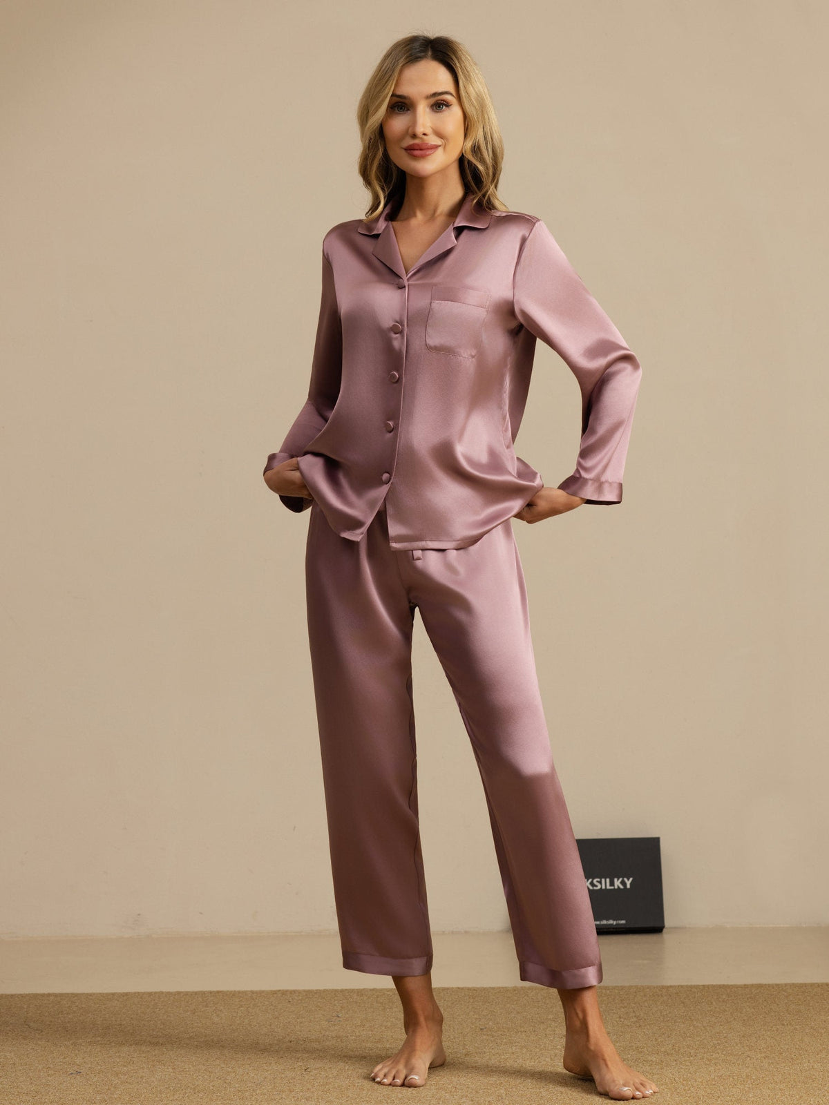 Women's Pure Silk Long Sleeve Pyjamas Set